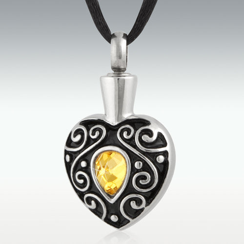 Sunshine Love Stainless Steel Cremation Jewelry - Engravable - HeroinSupport.org