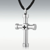 Baltic Cross Stainless Steel Cremation Jewelry - HeroinSupport.org