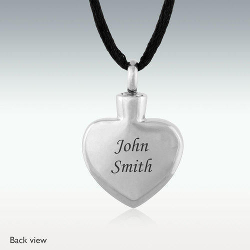 Sparkle Wave Heart Stainless Steel Cremation Jewelry - HeroinSupport.org