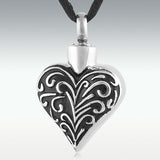 Celebration Heart Stainless Steel Cremation Jewelry - Engravable - HeroinSupport.org