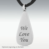 Loving Tear Death Stone Stainless Steel Cremation Jewelry - HeroinSupport.org