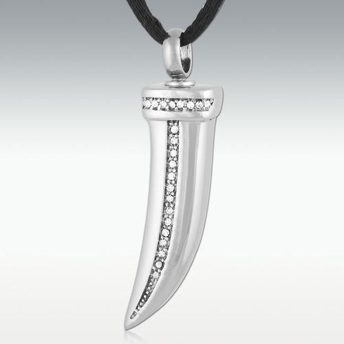 Sillanos Horn Stainless Steel Cremation Jewelry - Engravable - HeroinSupport.org