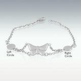 Butterfly Charm Bracelet Cremation Jewelry - 8" Long - HeroinSupport.org