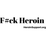 Window Decal - F#ck Heroin - 3" x 8" - HeroinSupport.org