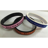 "Stop the MADNESS - Shoot HOOPS Not Heroin" - Wristband - HeroinSupport.org